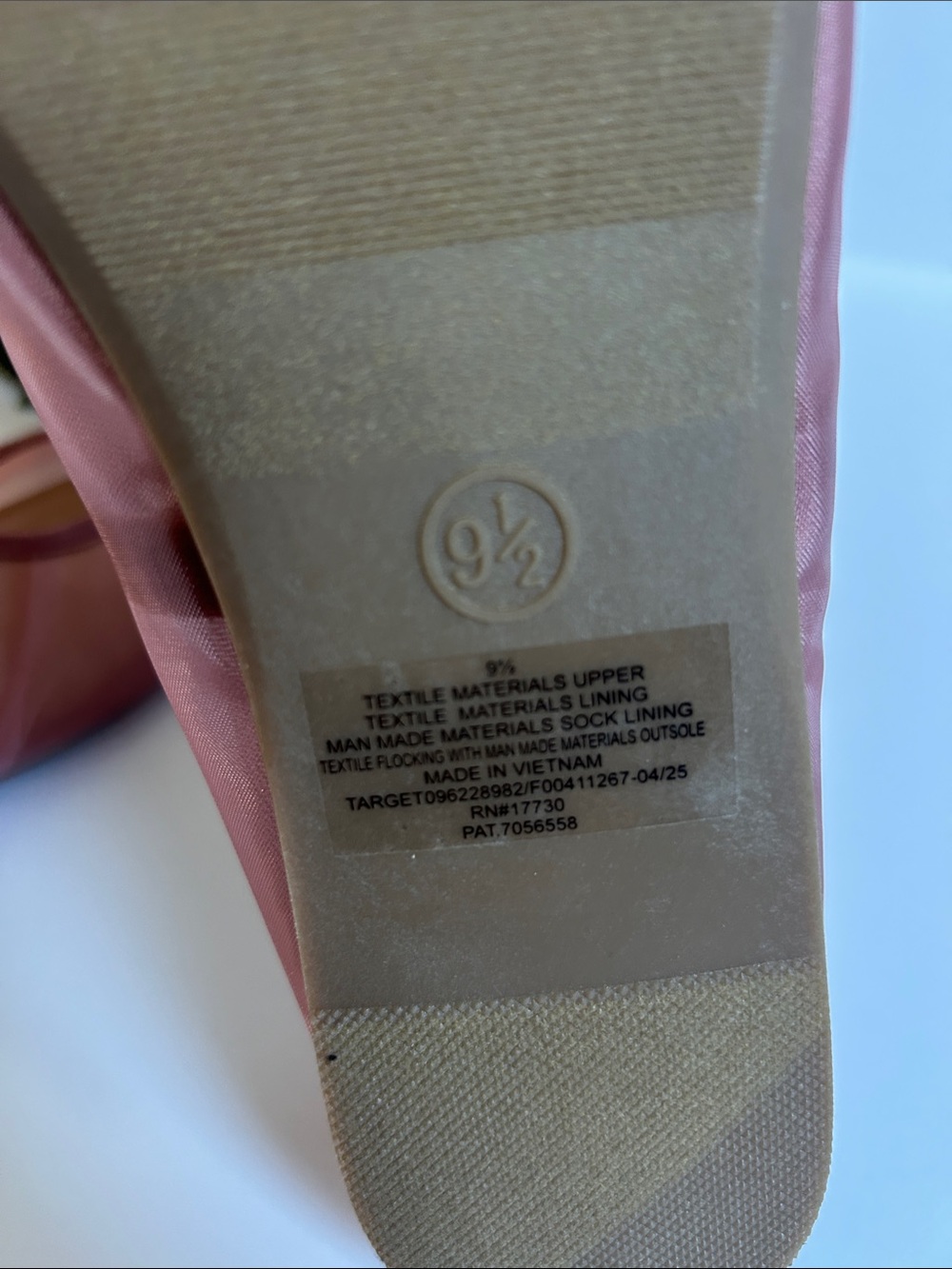 a new day Blush Pink Ballet Flats with Bow - Picture 5 of 7